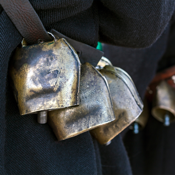 Costume with cowbells
