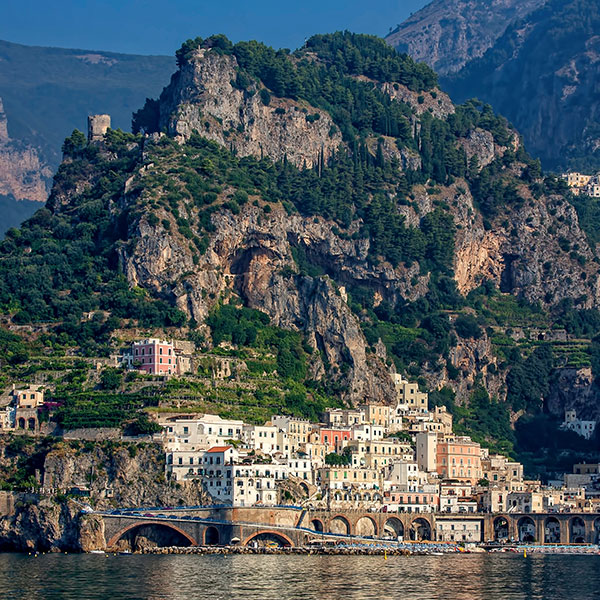View of Amalfi coast