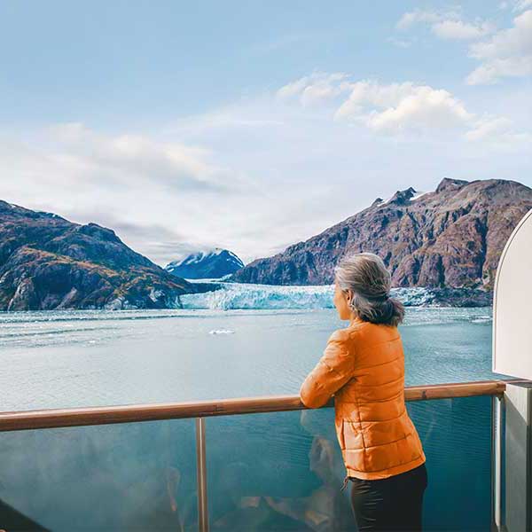 Woman at balcony